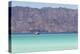 Mexico, Baja California Sur, Sea of Cortez, Loreto Bay. Lone sailboat.-Trish Drury-Premier Image Canvas