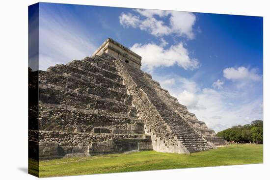 Mexico, Chichen Itza. the East Side of the Main Pyramid-David Slater-Premier Image Canvas