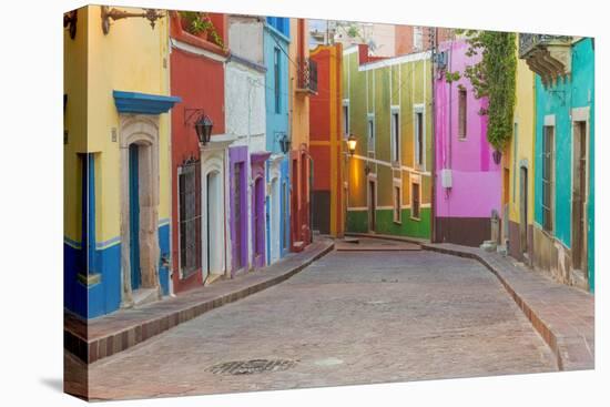 Mexico, Guanajuato. Colorful Street Scene-Jaynes Gallery-Premier Image Canvas