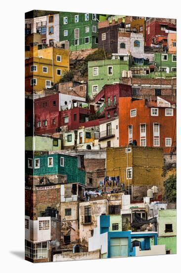 Mexico, Guanajuato. Detail of Homes on Hillside-Jaynes Gallery-Premier Image Canvas