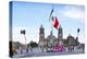 Mexico, Mexico City, Metropolitan Cathedral, Zocalo, Main Plaza, Mexican Flag, CDMX Letters, City o-John Coletti-Premier Image Canvas