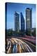 Mexico, Mexico City, Traffic Passes By Mexico City's Three Towers, Tallest Skyscrapers In The City,-John Coletti-Premier Image Canvas