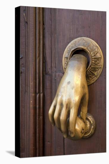 Mexico, San Miguel de Allende. Detail of a door and door knocker.-Don Paulson-Premier Image Canvas