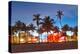 Miami Beach Florida Hotels And Restaurants At Sunset-Fotomak-Premier Image Canvas