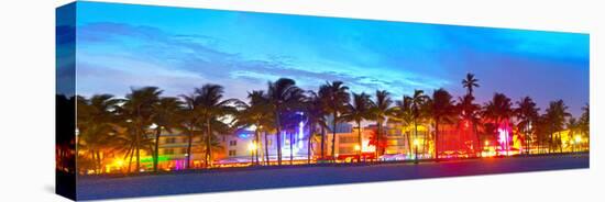 Miami Beach Florida Hotels and Restaurants at Sunset-Fotomak-Premier Image Canvas