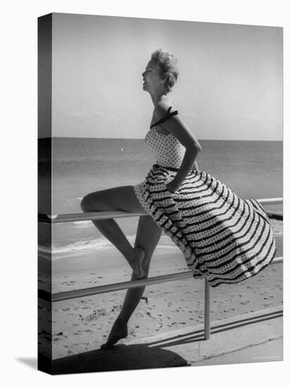 Miami Fashions, Model in Suitable Settings For Afternoon and Casual Play Clothes-Nina Leen-Premier Image Canvas