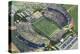 Miami, Florida - Aerial View of the Orange Bowl-Lantern Press-Stretched Canvas