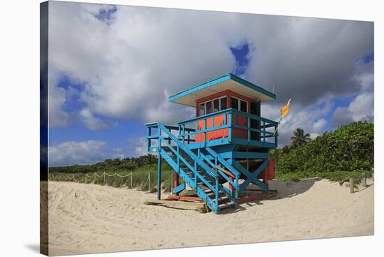 Miami Lifeguard Station-null-Stretched Canvas