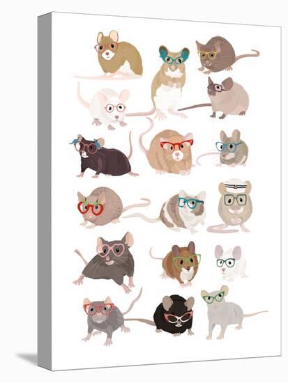 Mice in Glasses-Hanna Melin-Premier Image Canvas