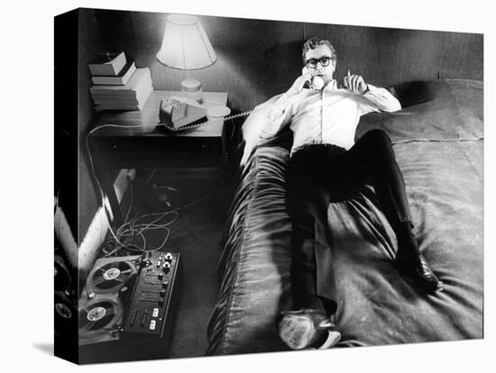 Michael Caine Chilling-Associated Newspapers-Stretched Canvas