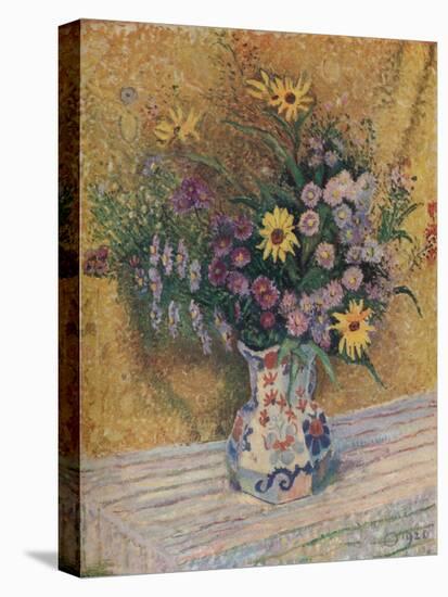 'Michaelmas Daisies', c1920-Lucien Pissarro-Premier Image Canvas