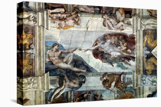 Michelangelo: Adam-Michelangelo-Premier Image Canvas