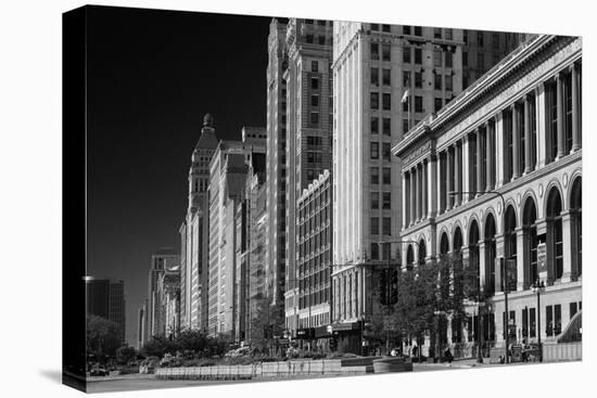 Michigan Avenue Chicago BW-Steve Gadomski-Premier Image Canvas