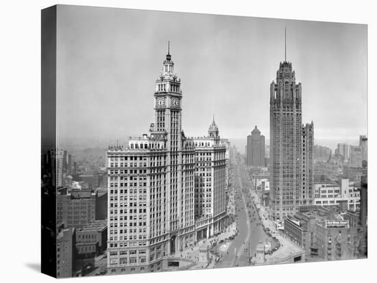 Michigan Avenue View in Chicago, Ca. 1925-null-Premier Image Canvas