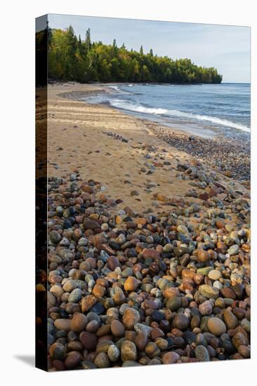 Michigan, Pictured Rocks National Lakeshore, Au Sable Point and Lake Superior-Jamie & Judy Wild-Premier Image Canvas