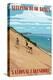 Michigan - Sleeping Bear Dunes-Lantern Press-Stretched Canvas