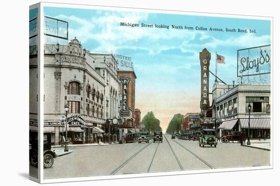 Michigan Street, South Bend, Indiana-null-Stretched Canvas