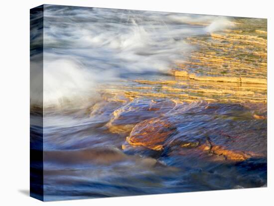 Michigan, Upper Peninsula. Sandstone on the Shore of Lake Superior-Julie Eggers-Premier Image Canvas