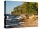 Michigan, Upper Peninsula. Waterfall Along the Edge of Lake Superior-Julie Eggers-Premier Image Canvas