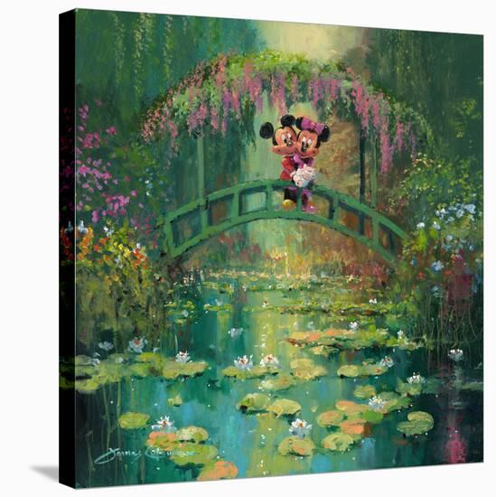 Mickey And Minnie at Giverny-James Coleman-Stretched Canvas