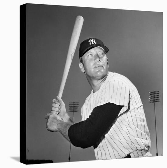 Mickey Mantle (1931-1995)-null-Premier Image Canvas