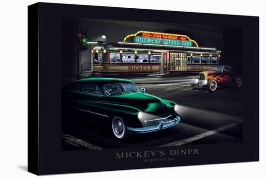 Mickey's Dinner-Helen Flint-Stretched Canvas