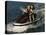 Mid Adult Couple Riding a Jet Ski-null-Premier Image Canvas