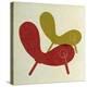Mid Century Chair Collage I-Anita Nilsson-Stretched Canvas