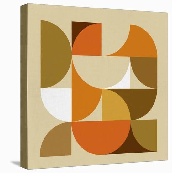 Mid Century Geometric Collage I-Eline Isaksen-Stretched Canvas