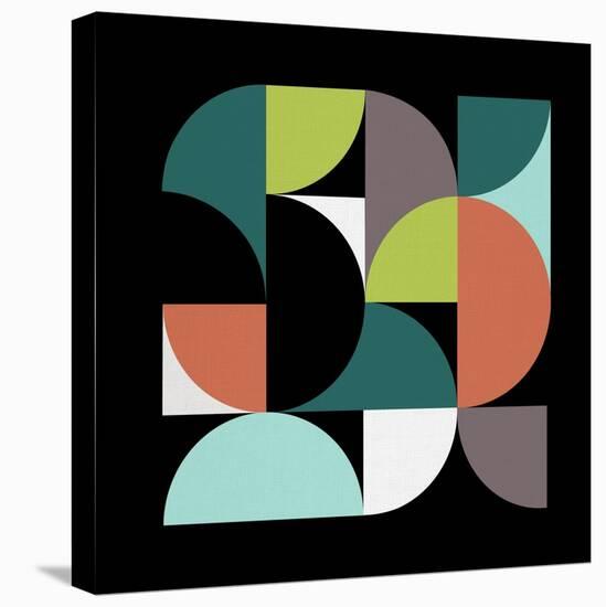 Mid Century Geometric Collage III-Eline Isaksen-Stretched Canvas