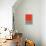 Mid Century Orange Red Study-Eline Isaksen-Stretched Canvas displayed on a wall