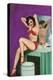 Mid-Century Pin-Ups - Bedtime Stories-Peter Driben-Stretched Canvas