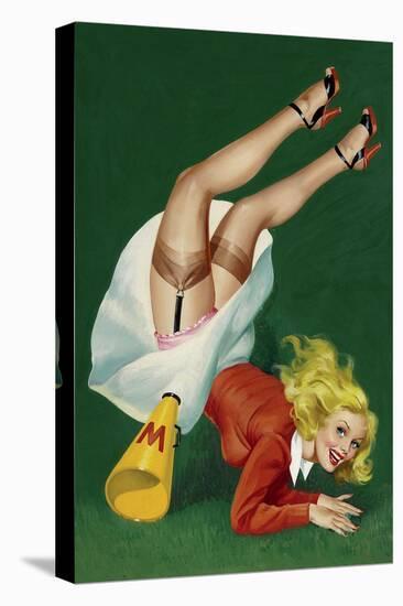 Mid-Century Pin-Ups - Titter Magazine - Cheerleader-Peter Driben-Stretched Canvas