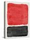 Mid Century Red and Black Study-Eline Isaksen-Stretched Canvas
