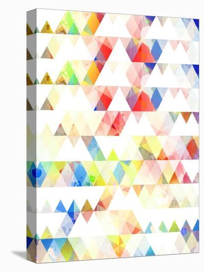 Mid Century Triangular Pattern II-Eline Isaksen-Stretched Canvas