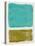 Mid Century Turquoise and Olive Study-Eline Isaksen-Stretched Canvas