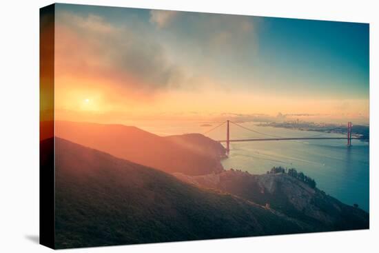 Mid-summer Morning Landscape at Golden Gate Bridge, San Francisco, California-Vincent James-Premier Image Canvas