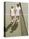 Middle-Aged Couple Relaxing after Tennis Match-Bill Bachmann-Premier Image Canvas