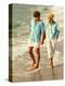 Middle-aged Couple Walking on the Beach-Bill Bachmann-Premier Image Canvas