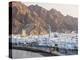 Middle East, Oman, Muscat, Mutrah, Elevated View Along Corniche, Latticed Houses and Mutrah Mosque-Gavin Hellier-Premier Image Canvas