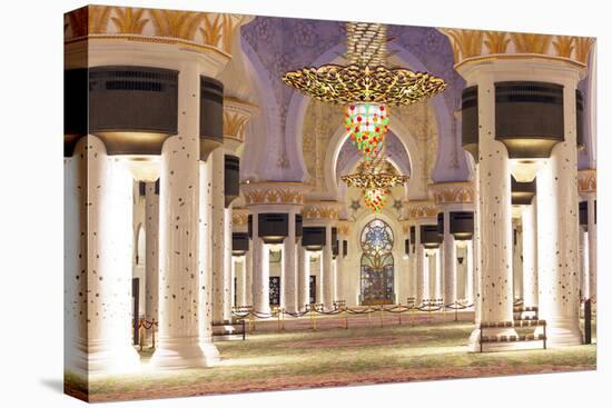 Middle East, United Arab Emirates, Abu Dhabi, Sheikh Zayed Grand Mosque-Christian Kober-Premier Image Canvas