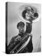 Midget Czech Showman Baron Richard Nowak, Blowing on a Trumpet-John Phillips-Premier Image Canvas