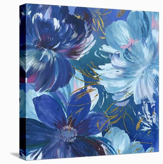 Midnight Floral II-Asia Jensen-Stretched Canvas