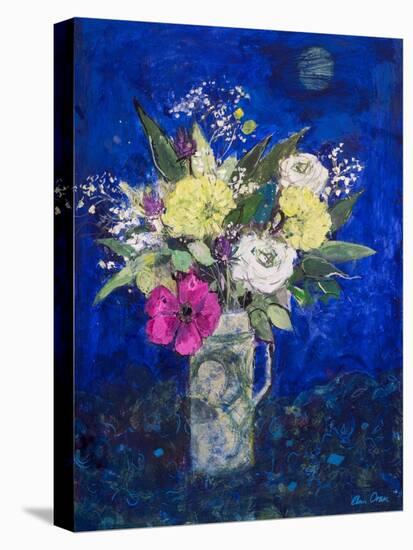 Midnight Flowers, Deep Blue Ground-Ann Oram-Premier Image Canvas