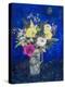 Midnight Flowers, Deep Blue Ground-Ann Oram-Premier Image Canvas