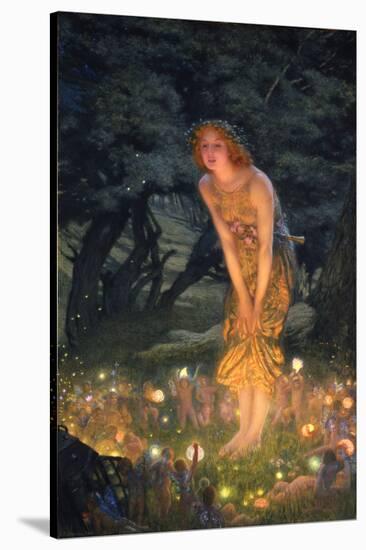 Midsummer Eve-Edward Robert Hughes-Stretched Canvas