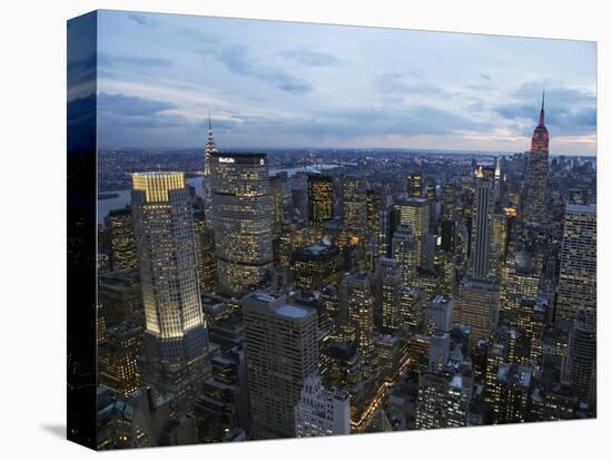 Midtown Manhattan Sparkles at Dusk-David Jay Zimmerman-Premier Image Canvas