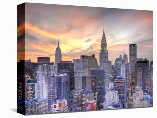 Midtown Skyline with Chrysler Building and Empire State Building, Manhattan, New York City, USA-Jon Arnold-Premier Image Canvas