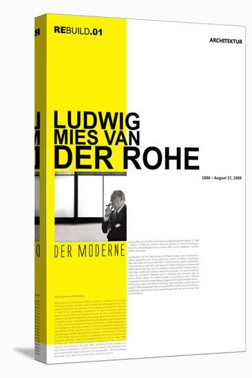 Mies Van Der Rohe Poster-NaxArt-Stretched Canvas