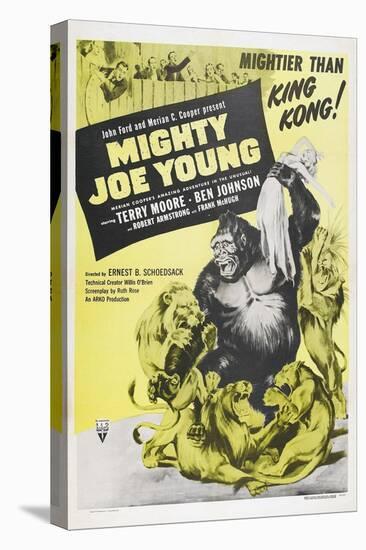 MIGHTY JOE YOUNG, US poster, Terry Moore, Mighty Joe Young, 1949-null-Stretched Canvas